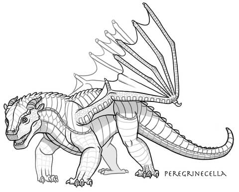 Baby Mudwing Dragon Coloring Page